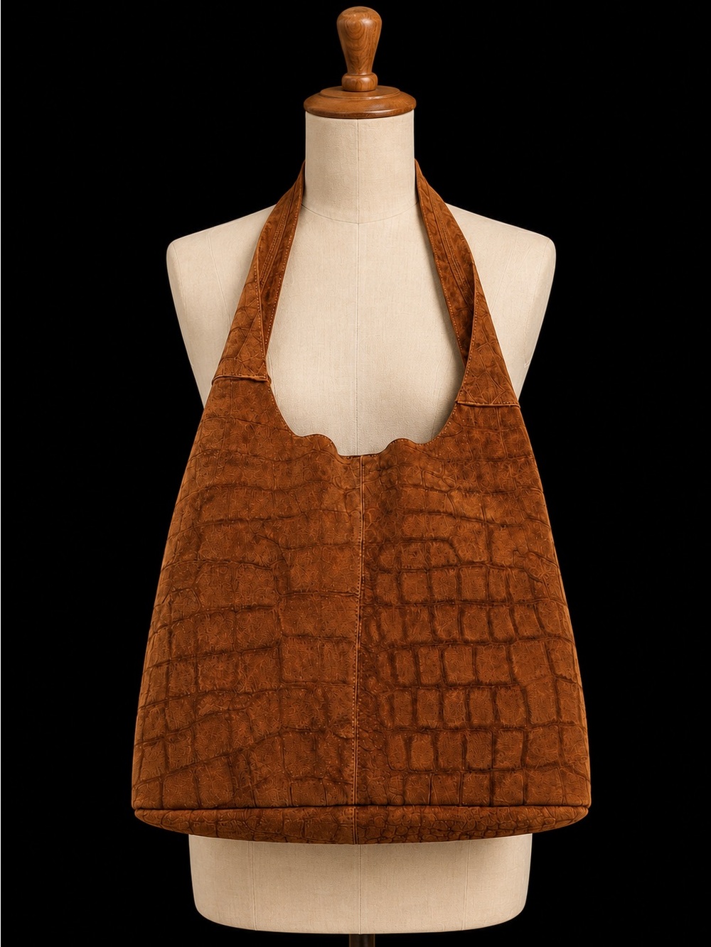 🤎 Haute Hippie Embossed Hobo Shoulder Bag 🤎 🔥BNWT🔥 - Picture 14 of 15
